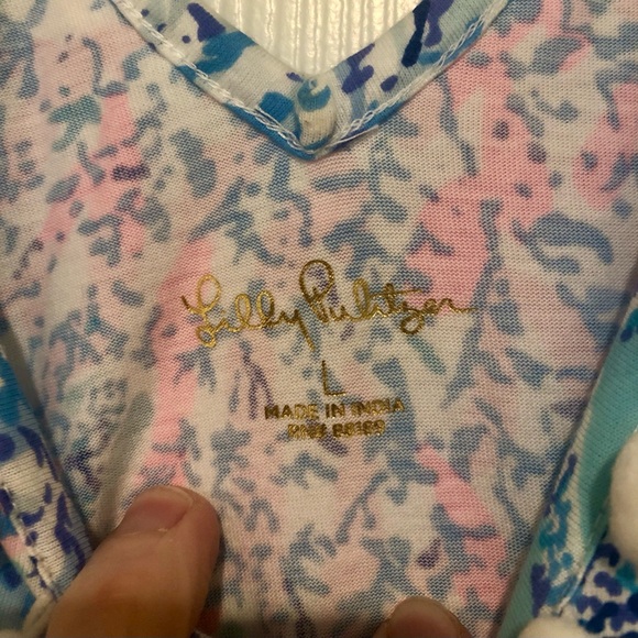 Lilly Pulitzer Camilla Cotton Swing Dress Size L - Picture 3 of 3